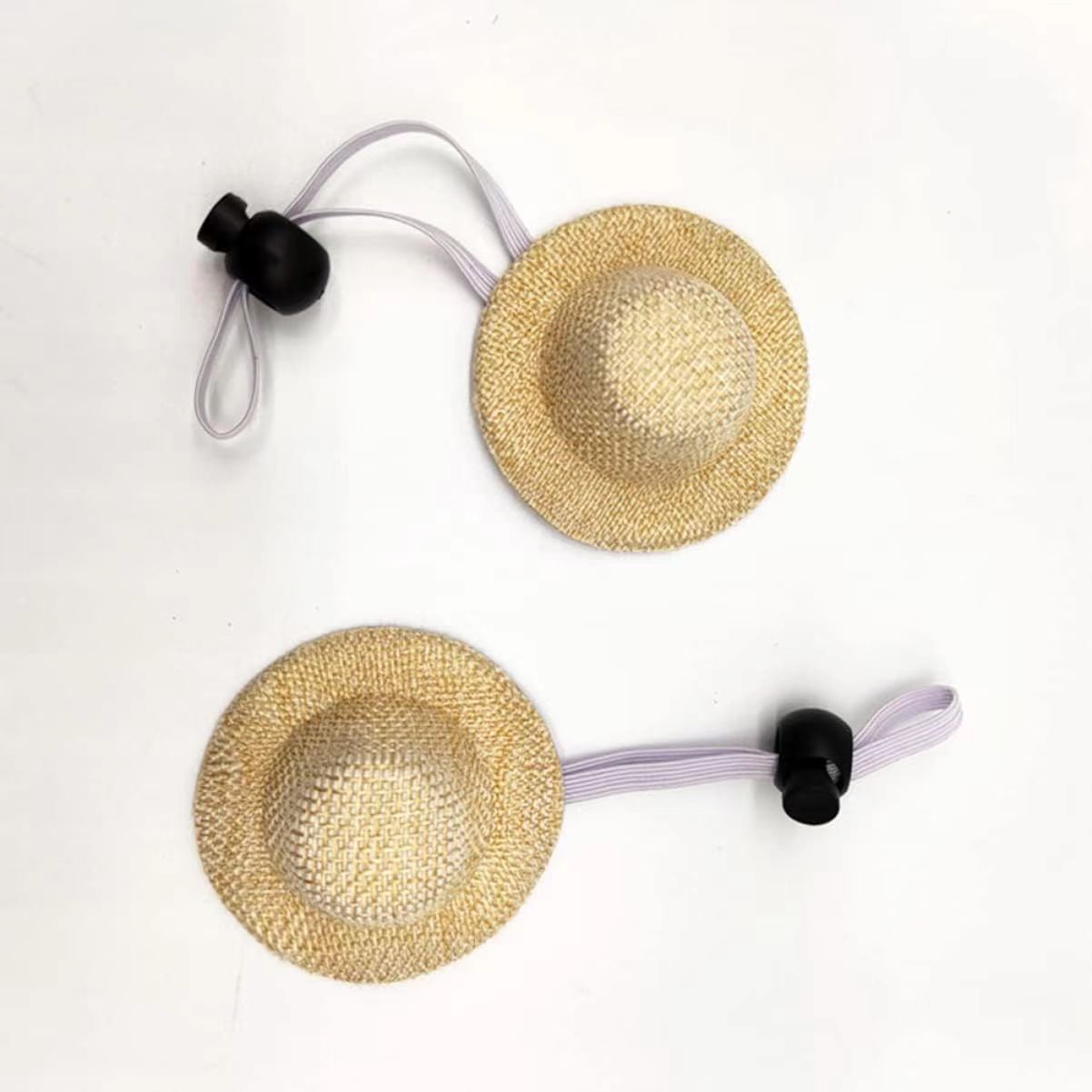 Wholesale new doll decoration hair accessories hat handmade cute baby doll cloth hat mini birthday party pet small hat